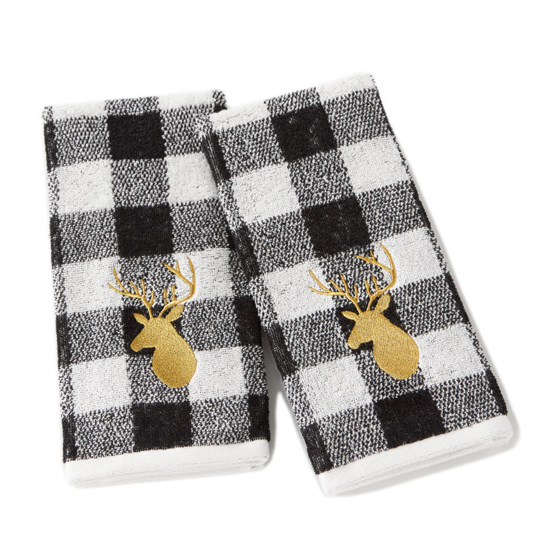 Laurel Foundry Modern Farmhouse Torrington Deer Plaid 100 Cotton Hand Towel & Reviews Wayfair